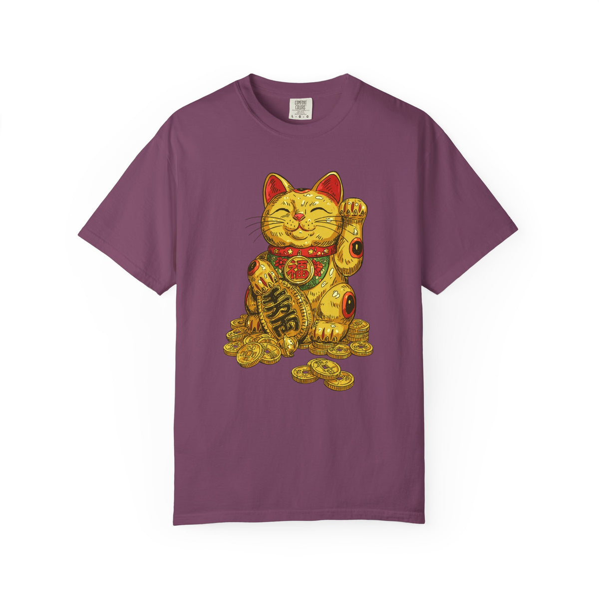 Gold Lucky Cat T-Shirt