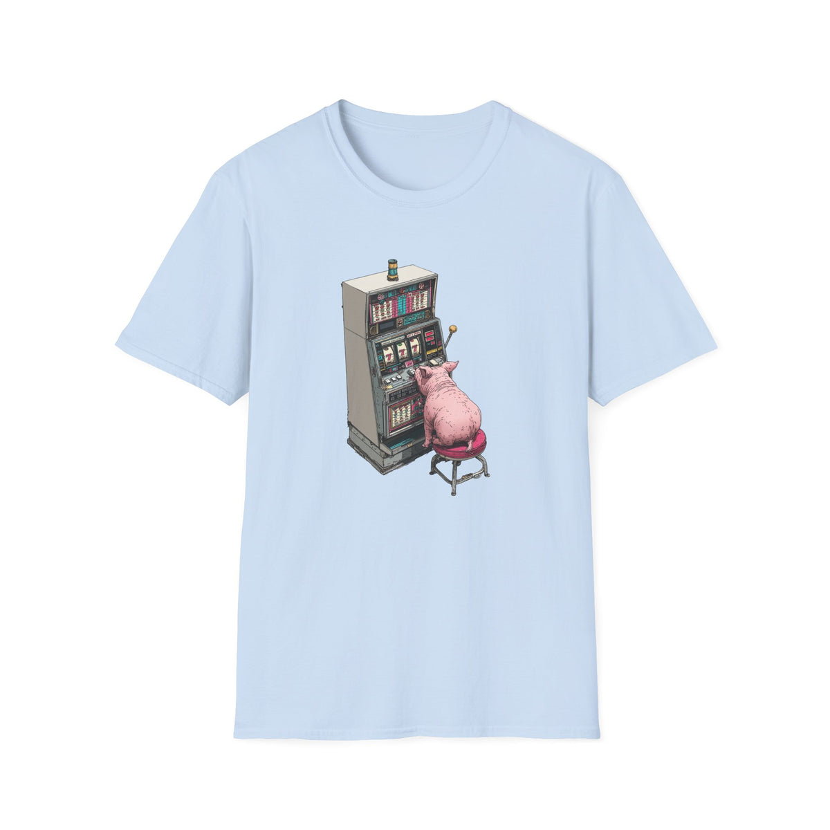 Little Pig at a Slot Machine T-Shirt
