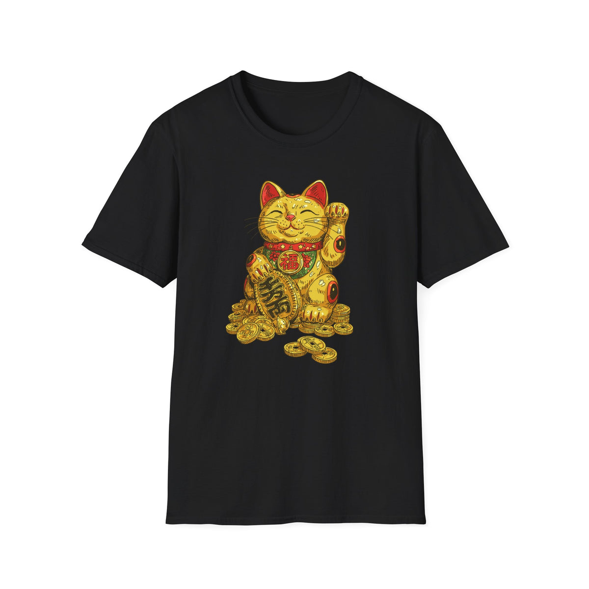 Golden Lucky Cat T-Shirt