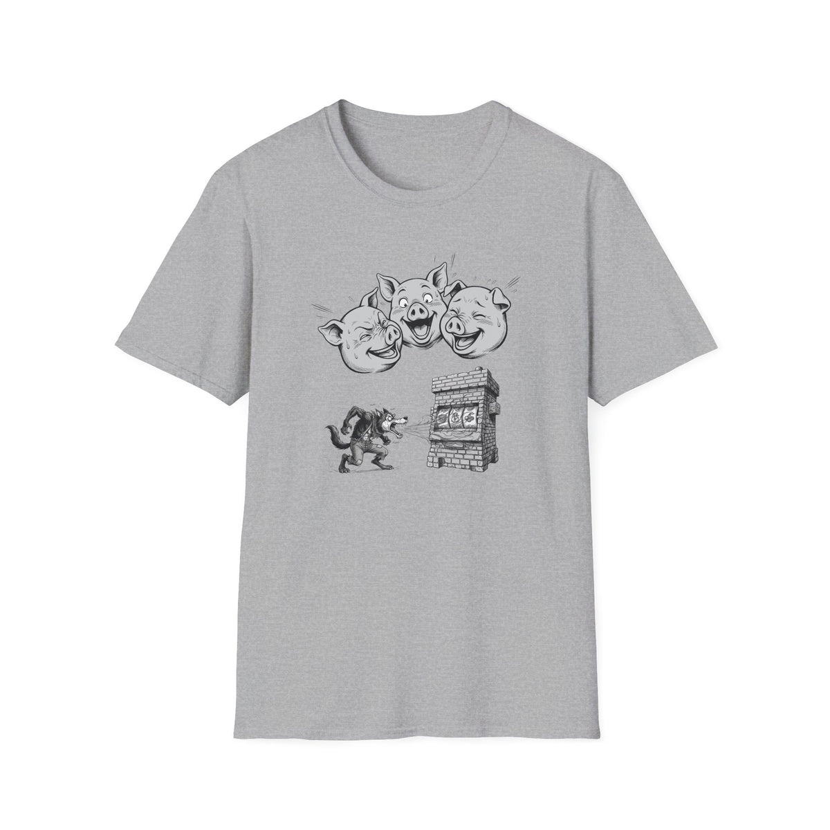 Laughing Pigs Graphic T-Shirt