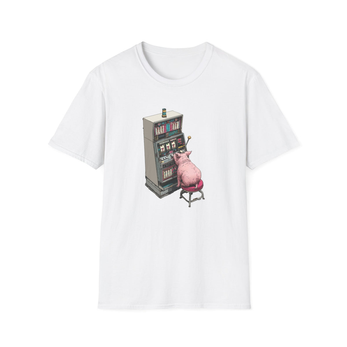 Little Pig at a Slot Machine T-Shirt