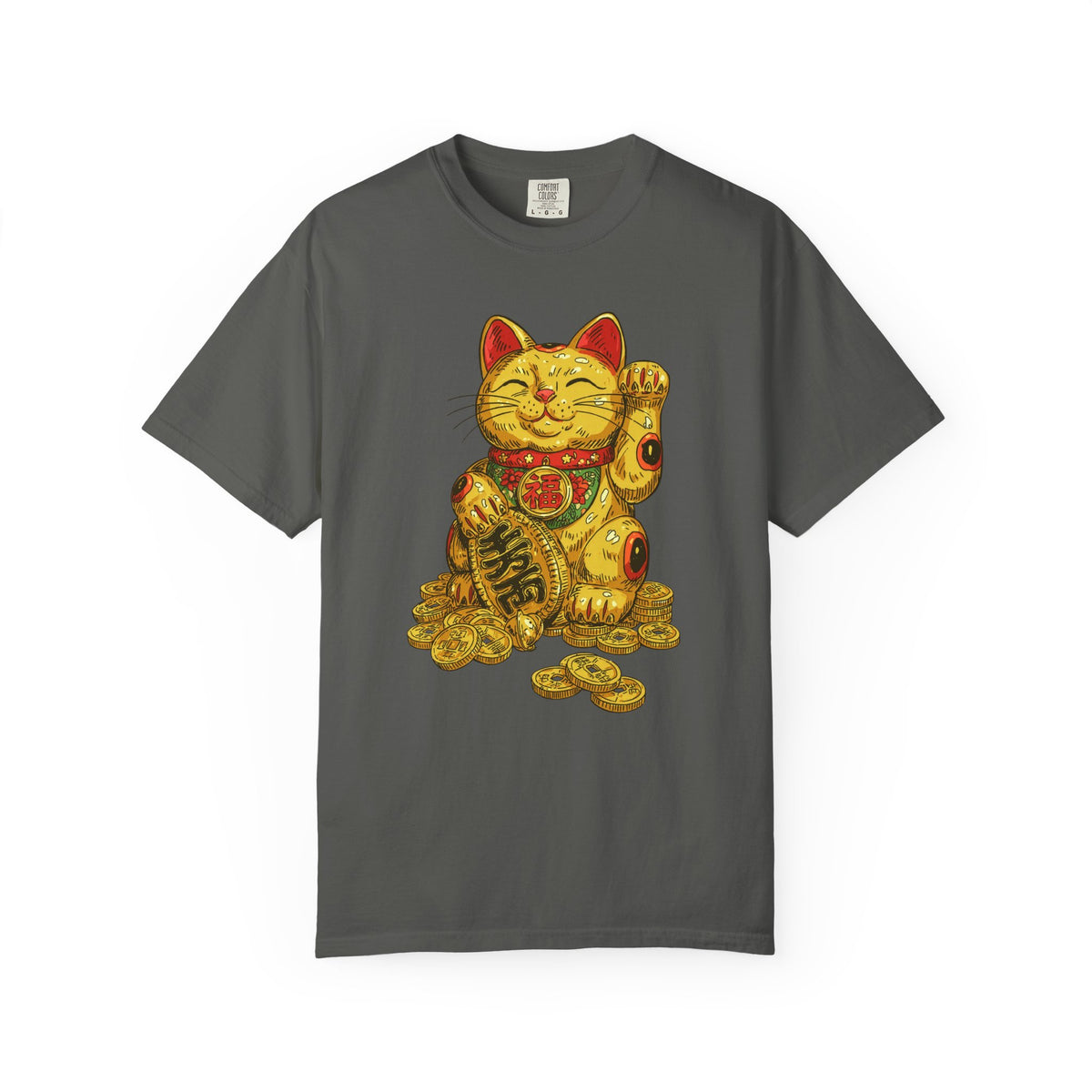 Gold Lucky Cat T-Shirt